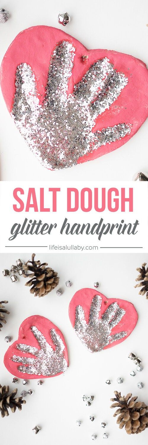 Salt Dough Handprint Ornament. 