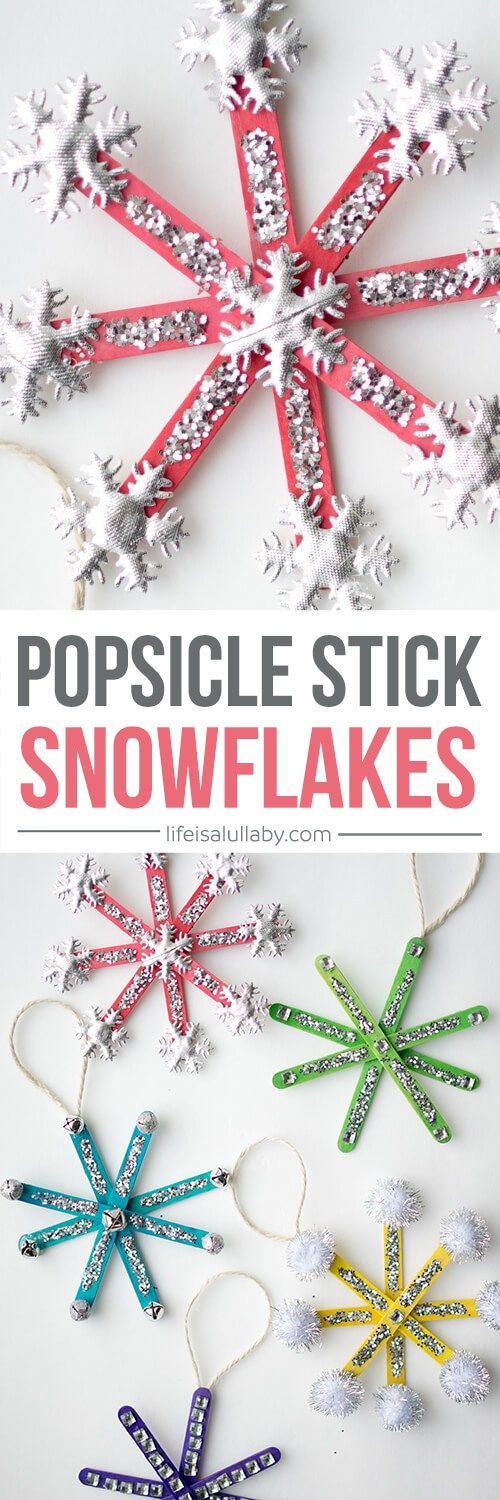 Popsicle Stick Ornament Craft. 