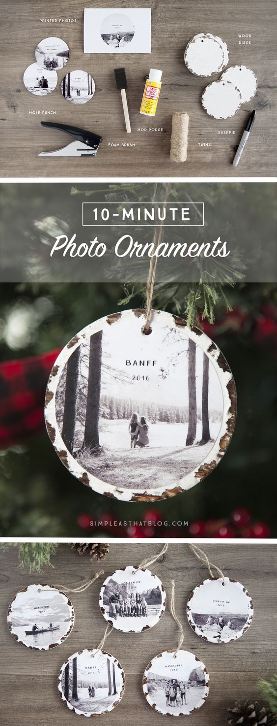 Photo Keepsake Ornaments Full of Family Memories. 