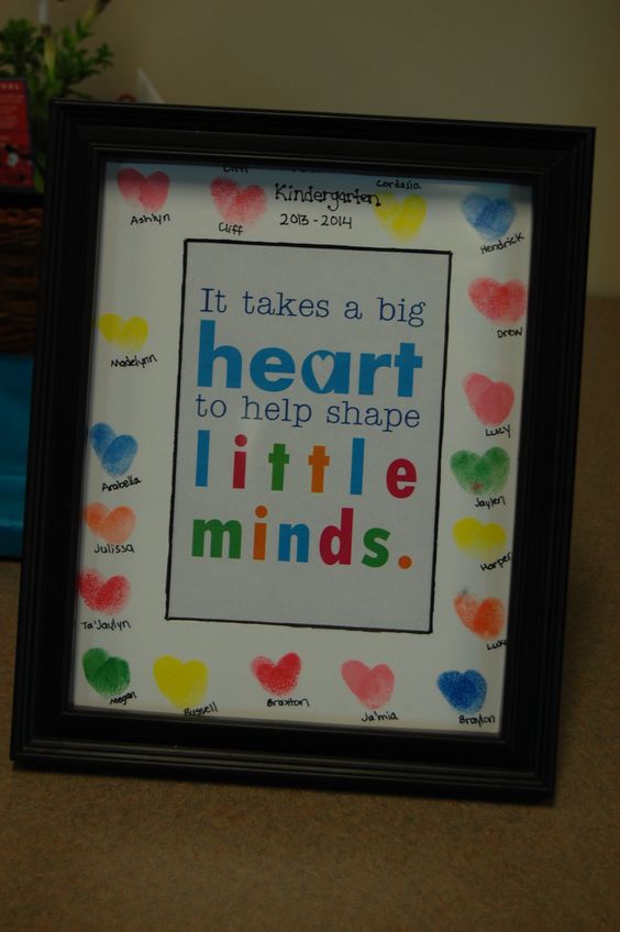 Heart Thumbprints Picture Frame. 