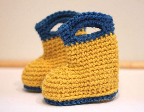 Crochet Rain Boots. 