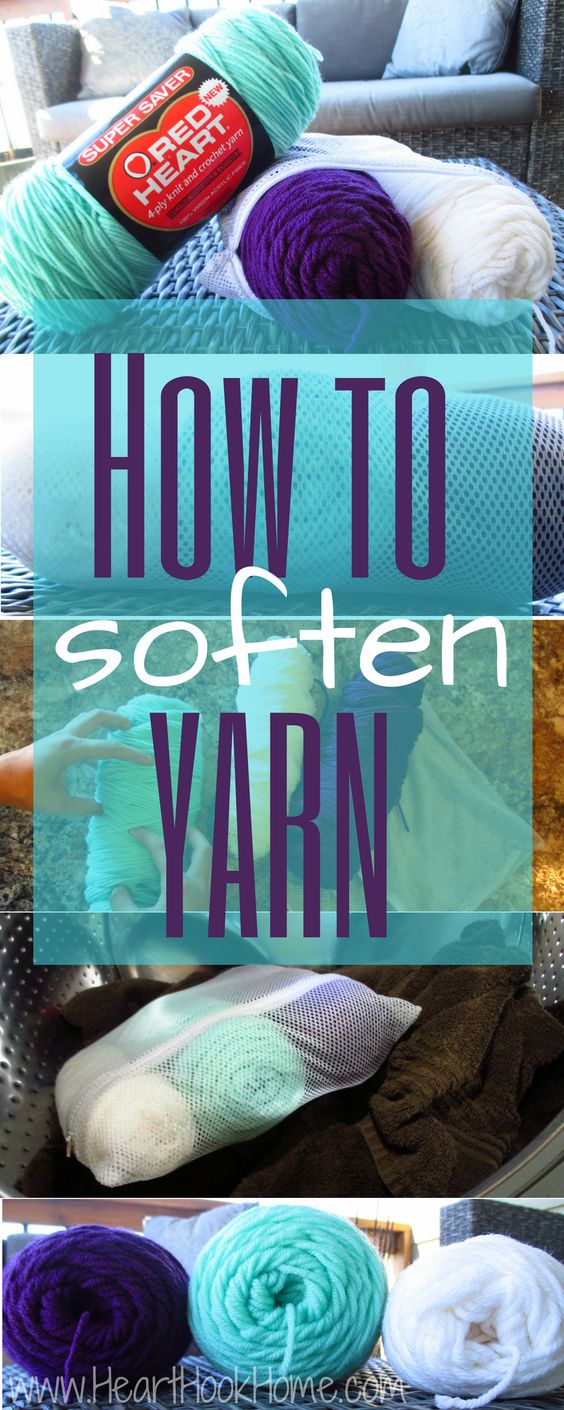 How to Soften Economical or Scratchy Yarn. 