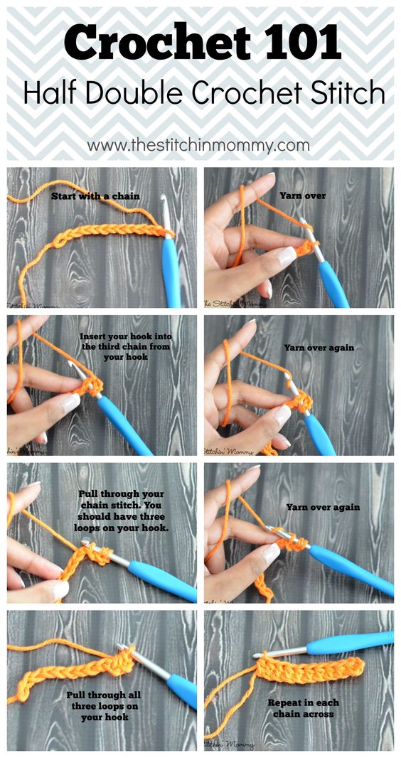 How to Do The Half Double Crochet Stitch. 