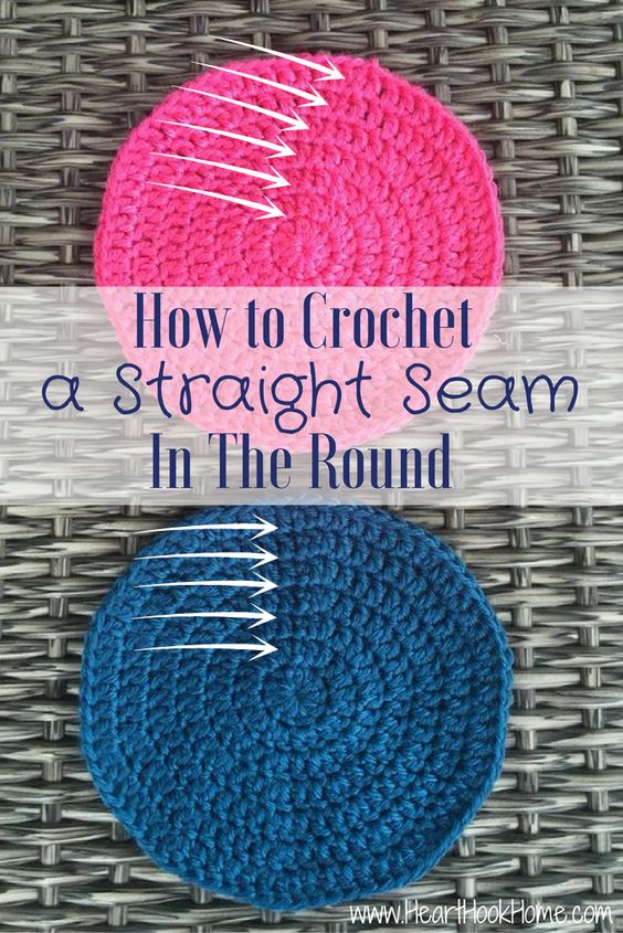 How to Create a Straight Seam When Crocheting in the Round. 