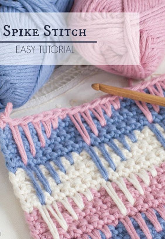 How To Crochet The Spike Stitch. 