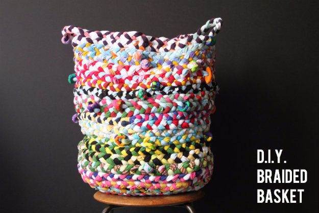 DIY Braided Basket. 