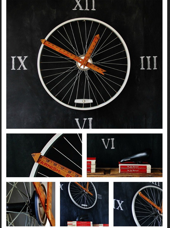 Bicycle Wheel Clock. 