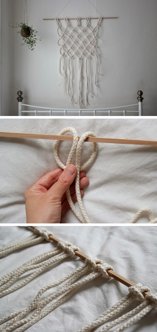 DIY Macrame Rope Wallhanging. 