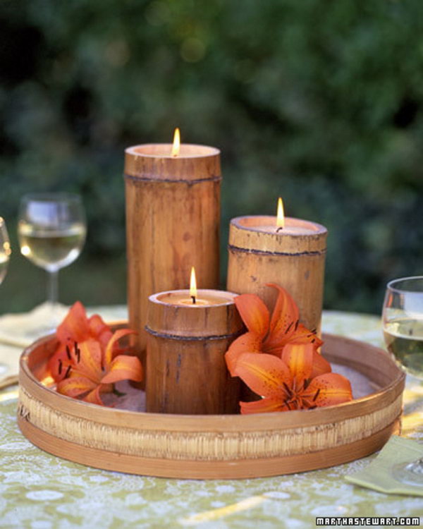 Bamboo Candle Holder. See more 