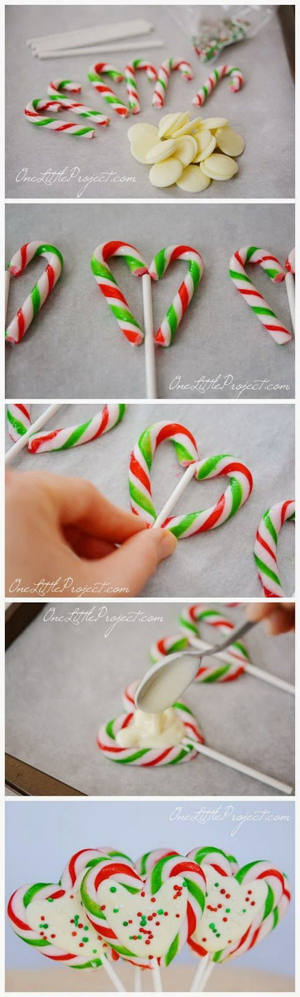 Candy Cane Hearts Pops. 