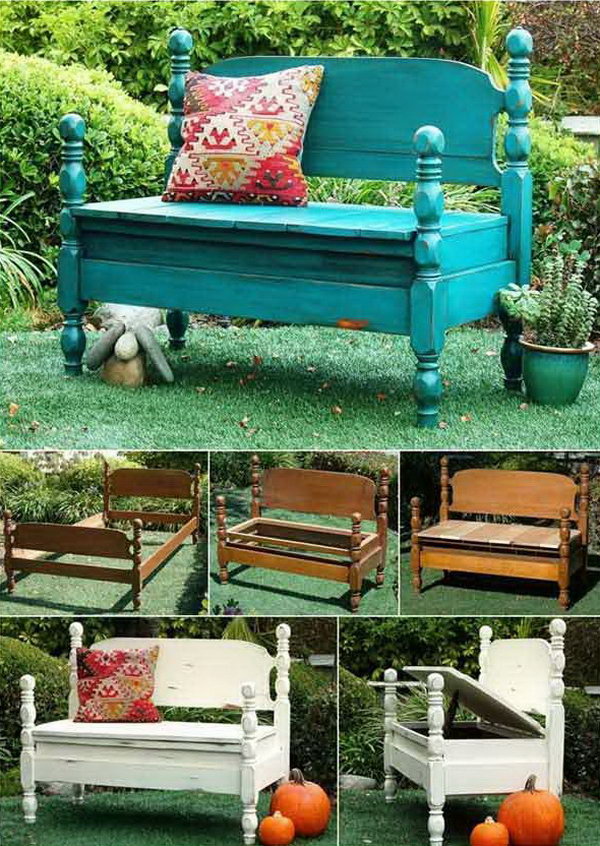 Turn Old beds into Wonderful Benches. 