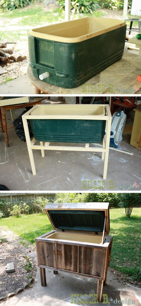 Ice Chest Makeover. 