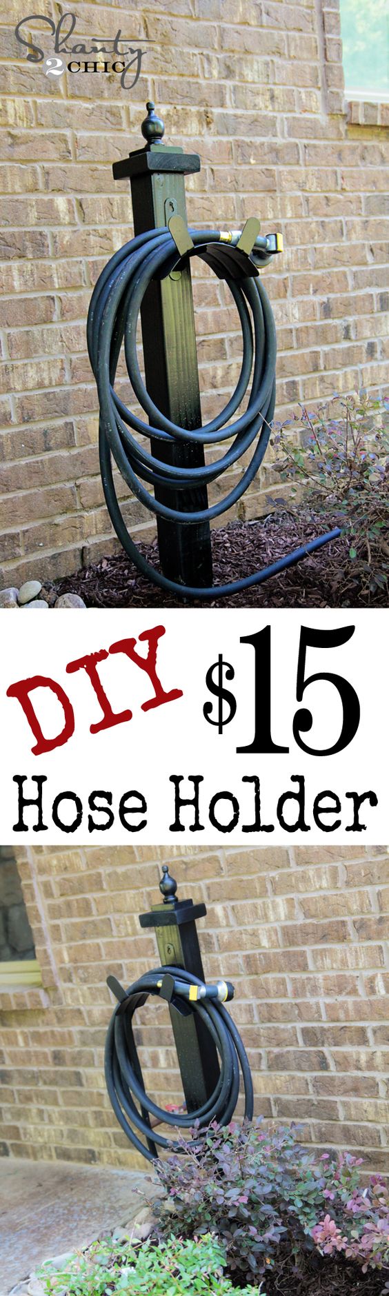 DIY Hose Holder For Your Garden. 