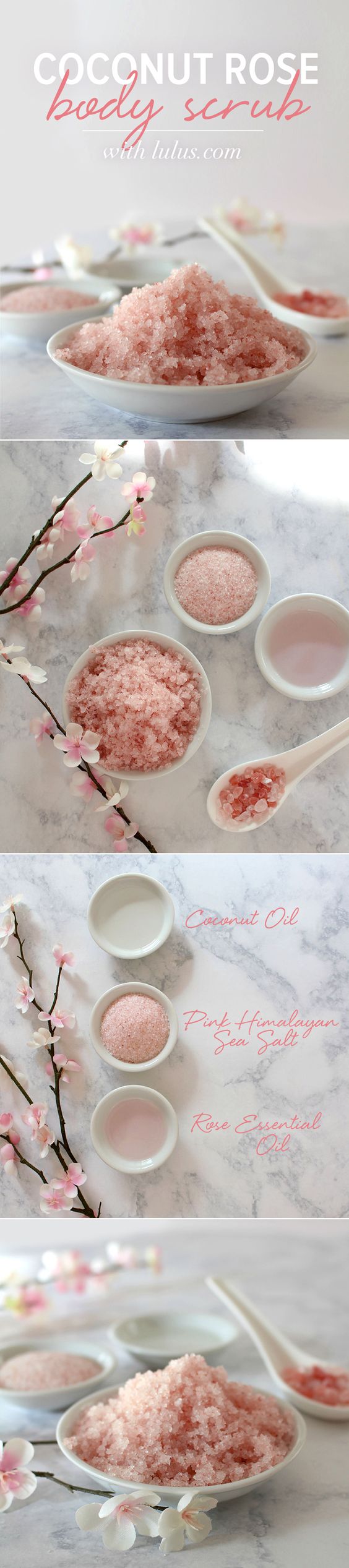 This Coconut Rose Body Scrub is Perfect for Any Mom to Help Her Relax. 