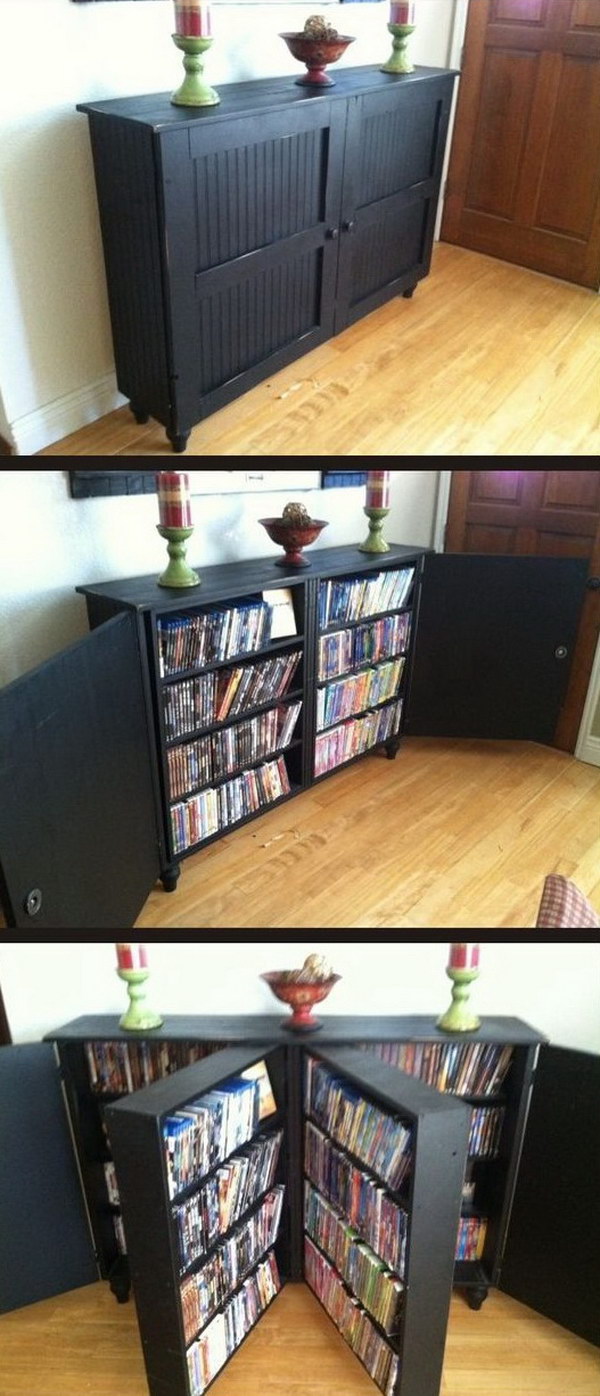 Custom Built DVD Cabinet. 