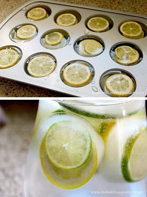 Lemon & Lime Ice Cubes. 
