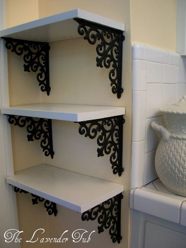 DIY Elegant Shelves for Display. 