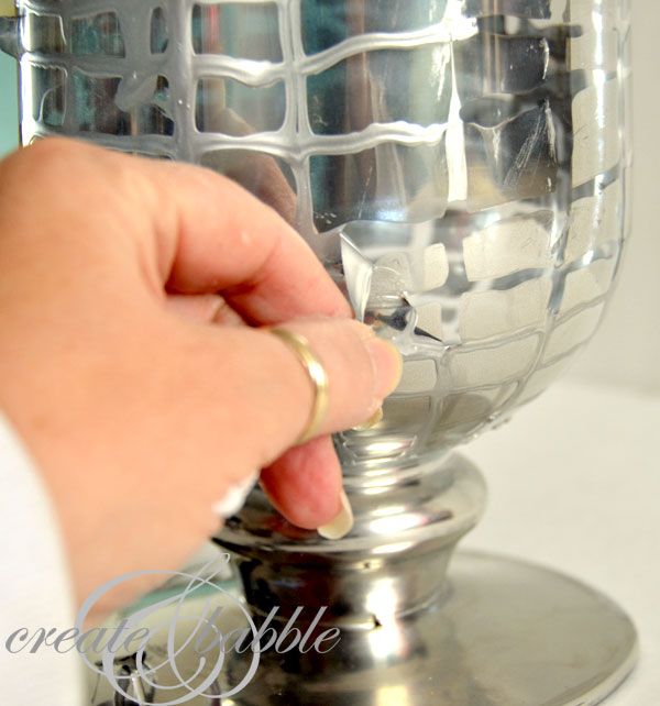 DIY Mercury Glass Vase 