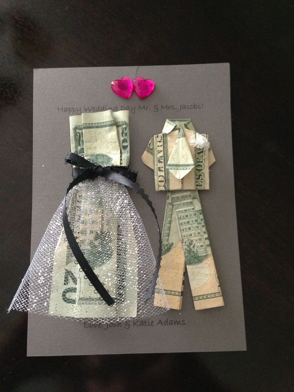 Money Suit and Dress Origami . 