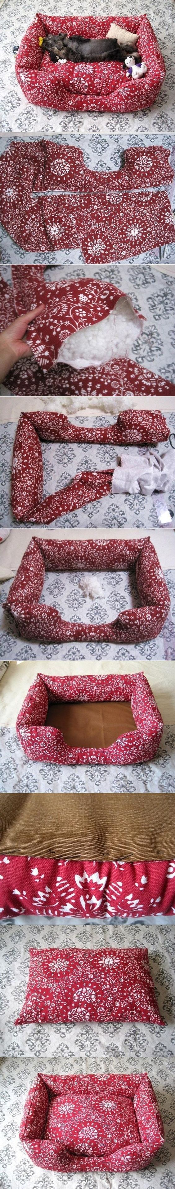 DIY Fabric Pet Sofa. 