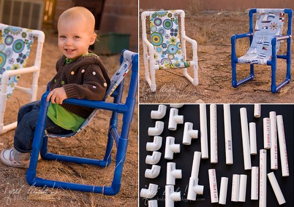 DIY Toddler Chairs Made out of PVC Pipe. 