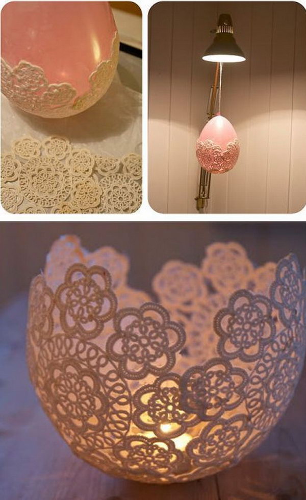 Lace Candle Holder. See more details 