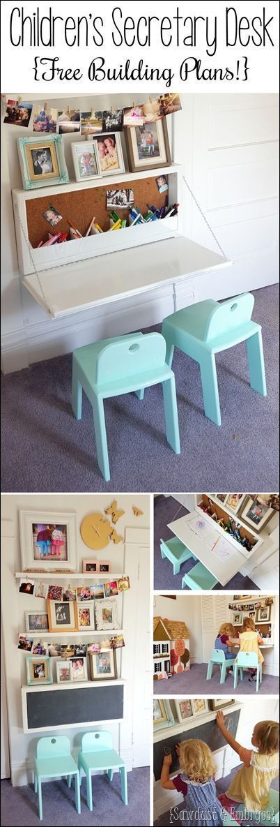 Wall Mounted Desk for Kids. 