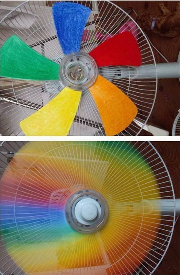 DIY Rainbow Fan 