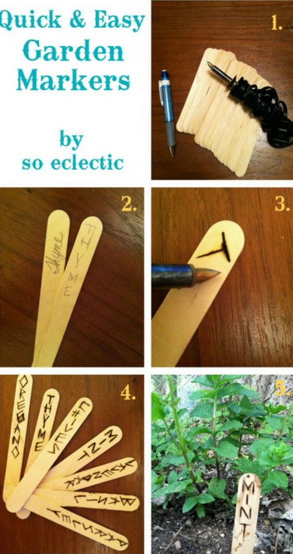 Quick And Easy Garden Markers