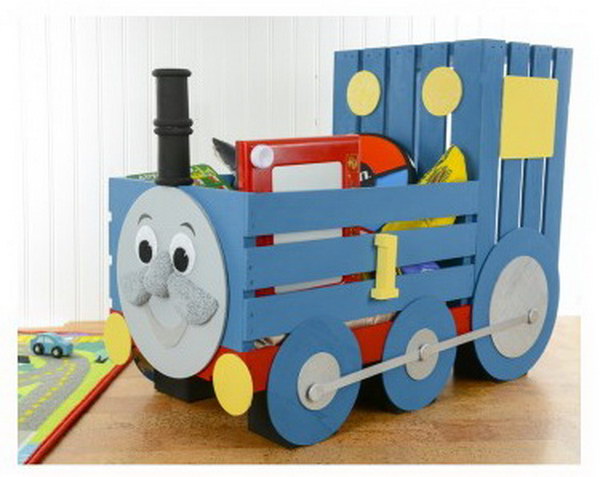 DIY Thomas The Train Storage Crate 