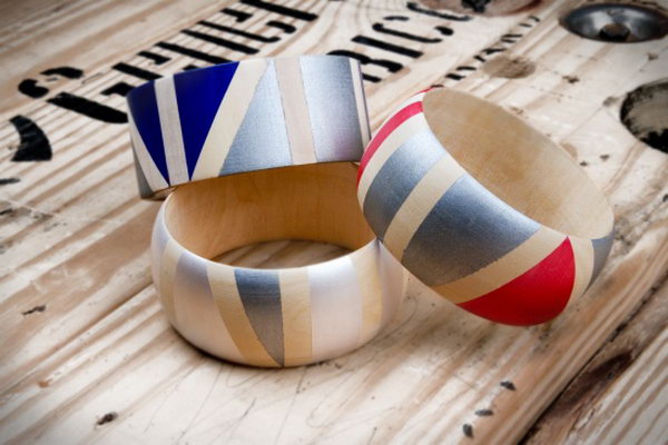 Painted Wooden Bangles. See more details 