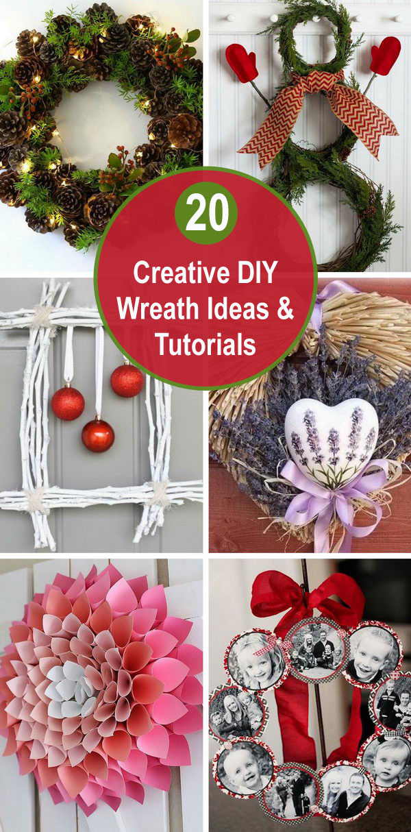 20 Creative DIY Wreath Ideas & Tutorials. 