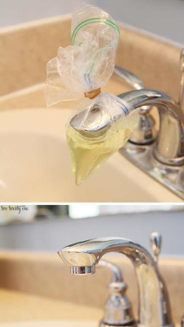 How to Remove Calcium Build Up from Faucet . 