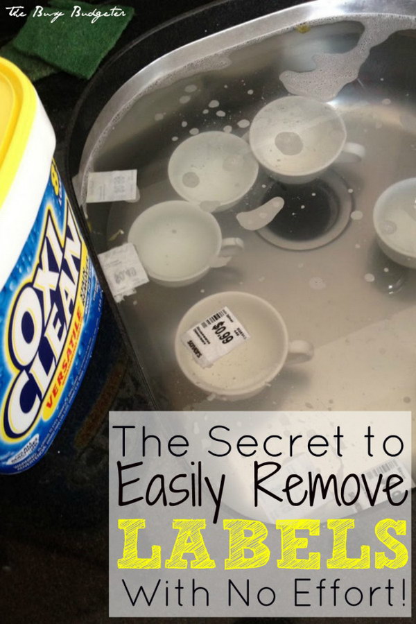 How to Easily Remove Labels off of Anything. 