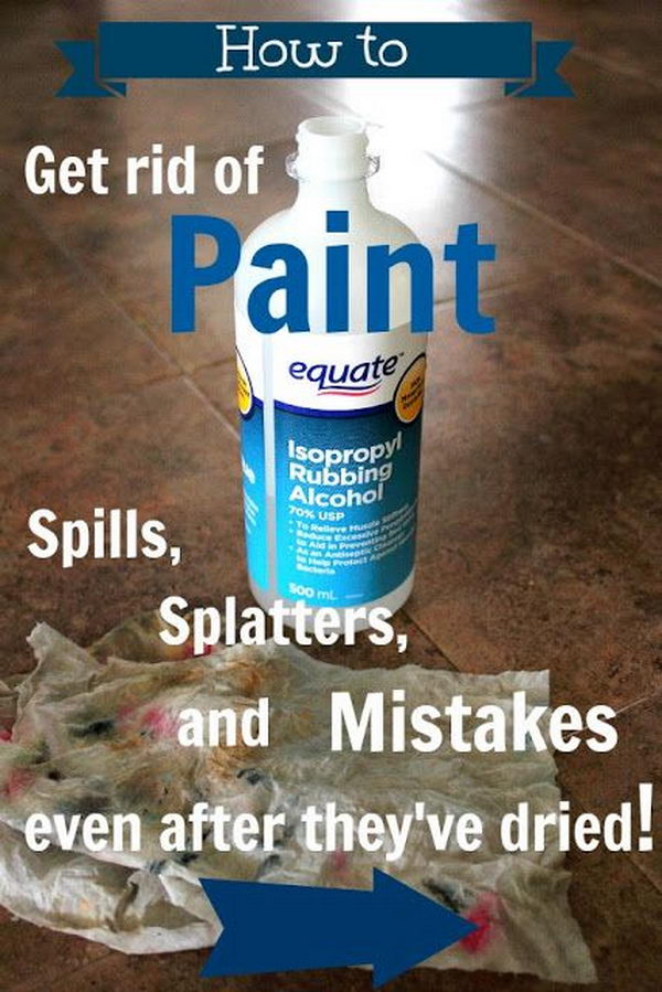  How to Get Rid of Paint Spills, Splatters, and Mistakes Even after They’ve Dried. 