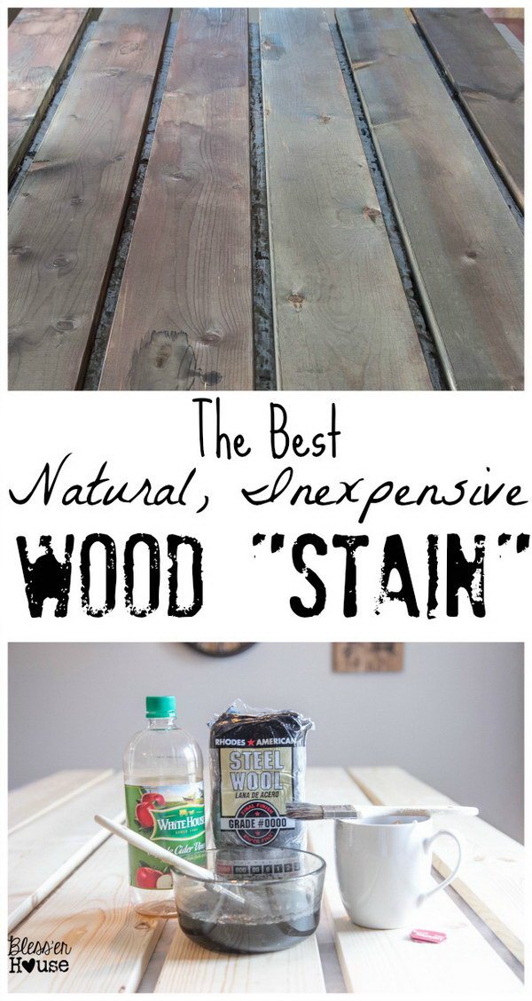 The Most Natural, Inexpensive Way to “Stain” Wood with Black Tea, Coffee and Apple Cider Vinegar. 