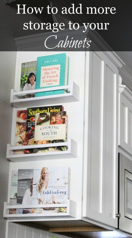 Easy Way to Add Storage to Your Kitchen cabinets. 