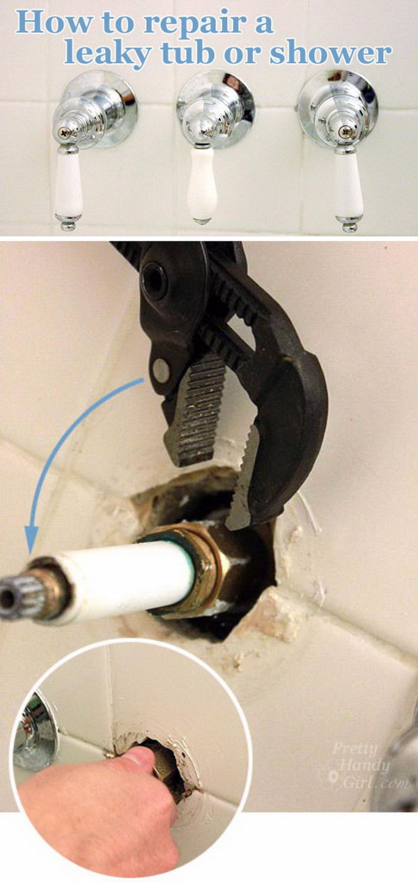 How to Repair a Leaky Shower or Tub Faucet. 