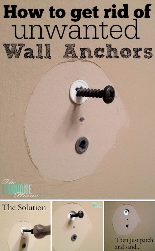 How to Get Rid of Unwanted Wall Anchors. 