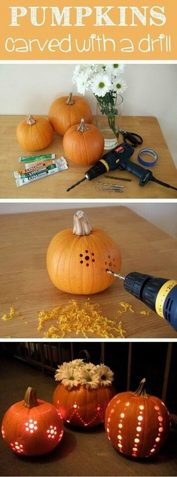 Easy DIY Pumpkin Lantern. 