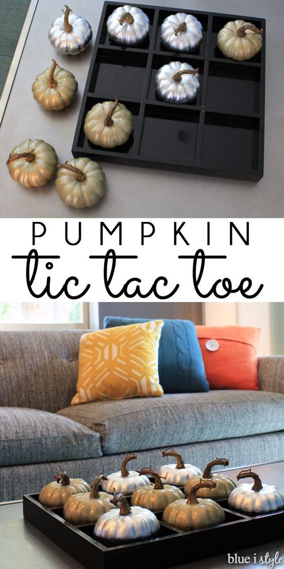 Pumpkin Tic Tac Toe. 