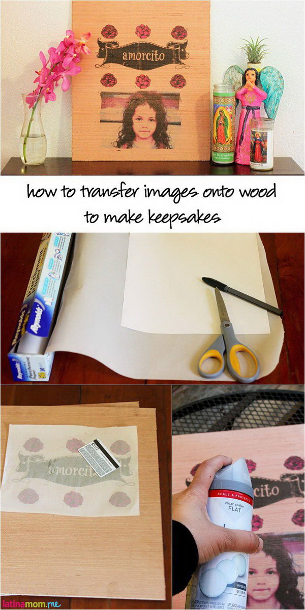 How To Transfer Images Onto Wood To Make Keepsakes. 