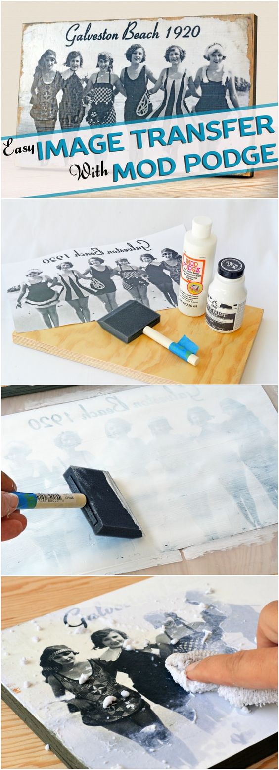 Learn how to transfer photos to wood in three simple steps. 