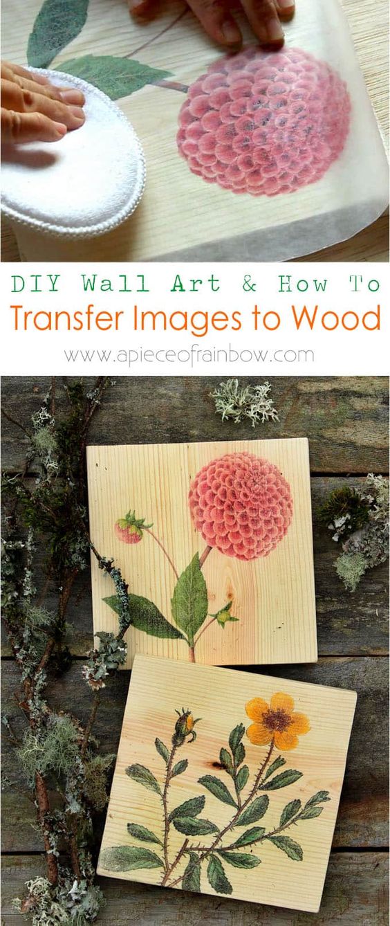 DIY Wall Art & How To Transfer Image To Wood. 
