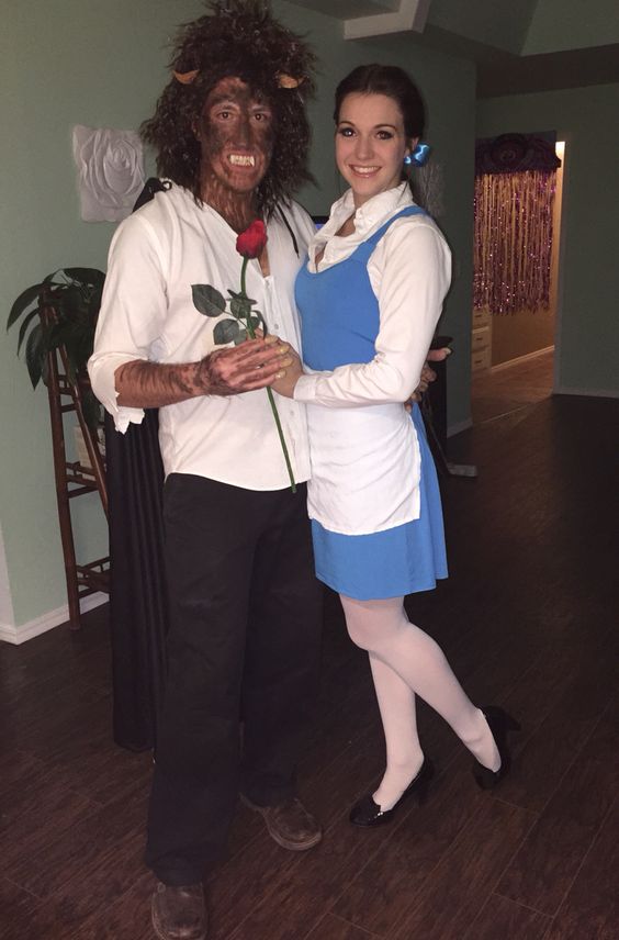 Beauty And The Beast Couple Costume. 