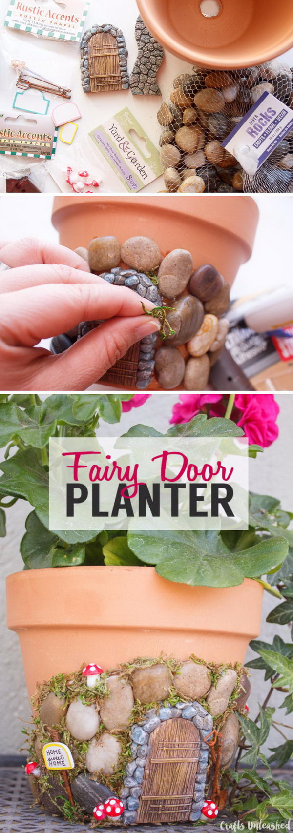 DIY Terracotta Fairy House Planter. 