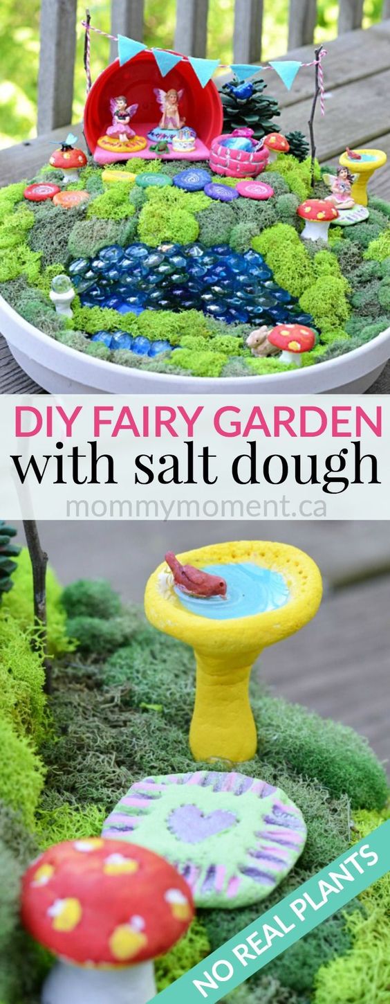 DIY Fairy Garden & Salt Dough Fairy Garden Accessories. 