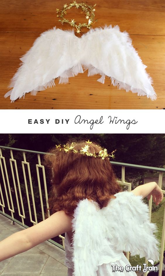 Easy DIY Angel Wings. 